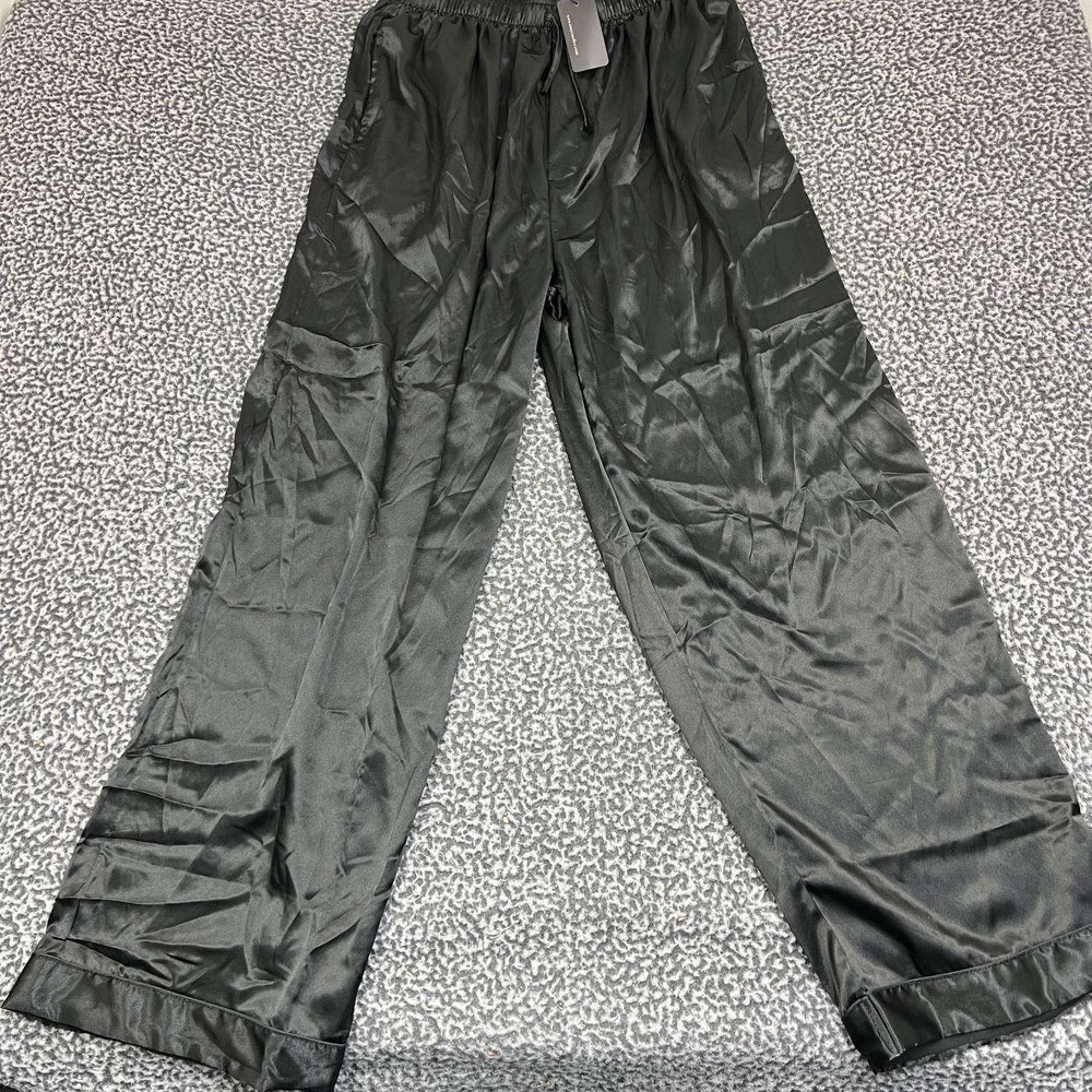 Tony & Candice Pajama Pants Men XXL Black Drawstring‎ Satin New 2XL 30x30